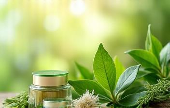 Natural ingredients and newsletter imagery