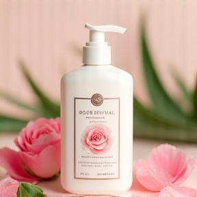 Bottle of Rose Revival Body Lotion